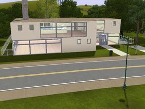 Sims 3 — GeoHouse by andrewjameswilliams2 — This 2 bedroom, 2 bathroom house is designed along geometric lines and a