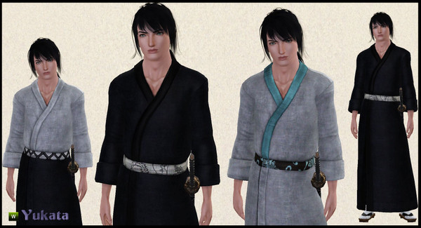 Sims 3 — Yukata by ProwlerTylo — Well it has been a long and trying time but here it is my first mesh. It is by no means