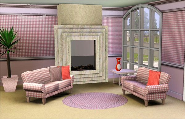 Sims 3 — marcorse_red gingham pattern by marcorse — A pert and sweet original gingham pattern in red and white.