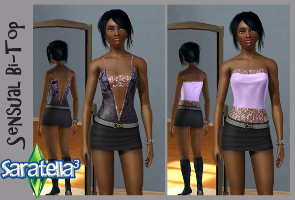 Sims 3 — Sensual Bi-Top by saratella — Double top for special simmers 