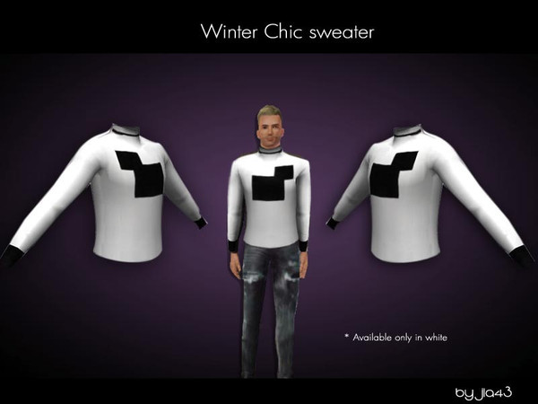 Sims 3 — Chic winter pullover by jla43 — Xmas is near so get your designer winter clothing out and flaunt it! This chic