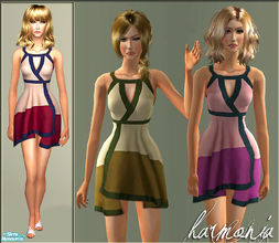 Sims 2 — Silk Handkerchief Dress by Harmonia — Don\'t forget HarmoniaMesh_Alpha002