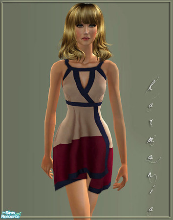 Sims 2 — Silk Handkerchief Dress - 1 by Harmonia — 
