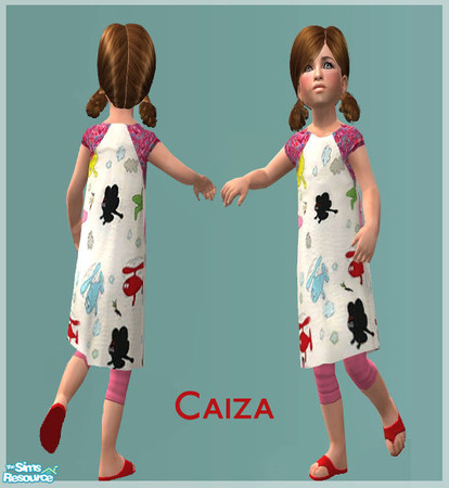 Sims 2 — Barbapappa dress by Caiza — Barbapappa is an old character from my childhood story books and I thought it would
