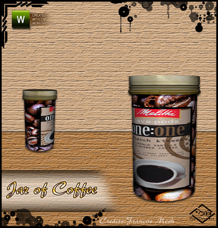 Sims 3 — Jar of Coffee by Devirose — by Devirose -Delicious pot of coffee beans. Put it in the kitchen!:)
