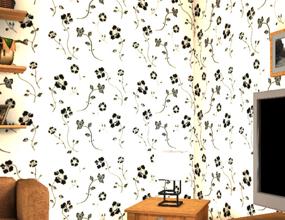 Sims 3 — BeautifulBlackFlowers by Taaadi — New pattern! Hope you like it! Enjoy!