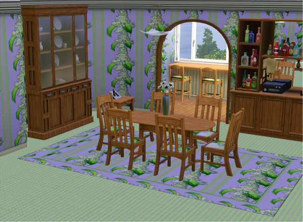 Sims 3 — marcorse_white lilacs pattern by marcorse — A pretty vertical pattern featuring white lilac.