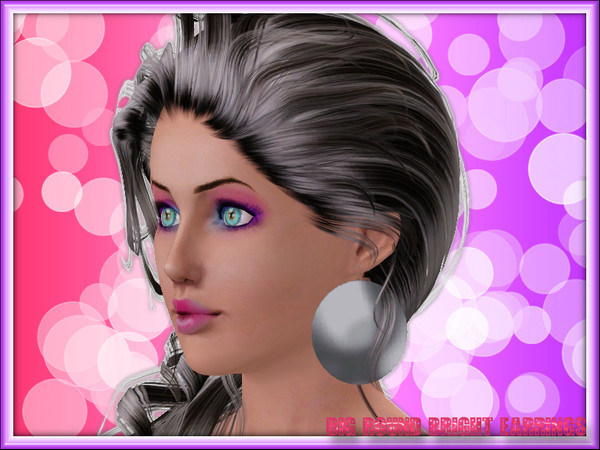 Sims 3 — Big Round Bright Earrings by Lushness_Sims — Big Round Bright Earrings! :D A casual earrings for your sexy