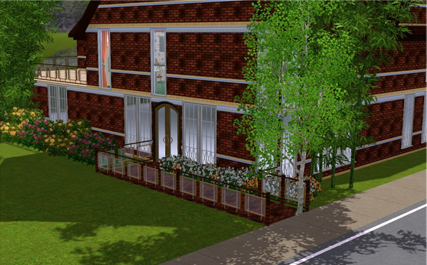 Sims 3 — marcorse_chocky brick pattern by marcorse — A striking and useful straight-edge brick, in chocolate shades.