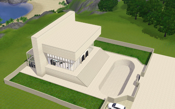 Sims 3 — Shape of Modern by ShpyPlayer — A beautiful example of truly modern architecture, with clean lines and all the