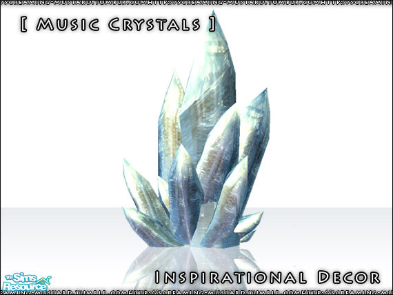 Sims 2 — [ Inspirational Decor Bundle ] 3 New Items - [ Inspirational Decor Bundle ] Music Crystals by Screaming_Mustard