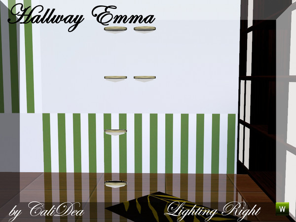 Sims 3 — Hallway Emma Lighting Right by CaliDea — Hallway Emma Lighting Right by CaliDea TSR