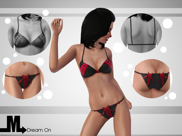 Sims 3 — Dream On - Bottom by miraminkova — Being unique is a tough job. This lingerie gives you confidence and