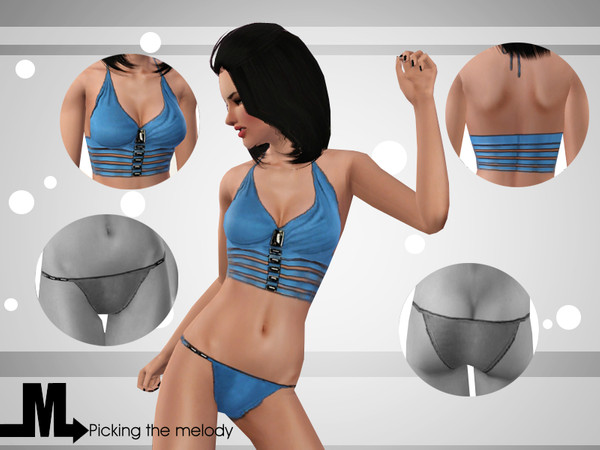 Sims 3 — Picking The Melody - Top by miraminkova — This underwear shows your sweetness and your cute personality,