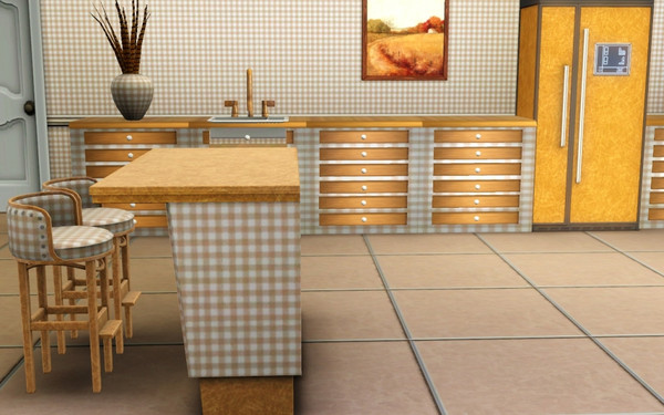 Sims 3 — marcorse_brown gingham pattern by marcorse — Another n the classic small check gingham style.