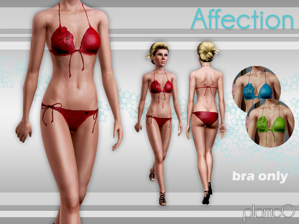 Sims 3 — Affection -Top. by plamc0 — A swimsuit to make your sims more confident and sexy in the hot sunny days. The set