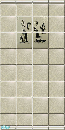 Sims 2 — Penguin Tile by Halfcreek — created by Halfcreek Look for matching floor tile called \"floor tile 4penguin