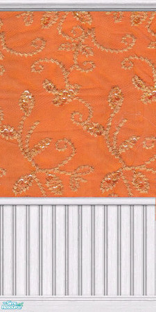 Sims 2 — Orange & Gold by Lil-Kiki — This Vibrant pattern will bring any room to life. Enjoy!
