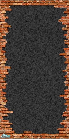 Sims 2 — Brick On Black Stucco by Halfcreek — Found under masonry. created by Halfcreek