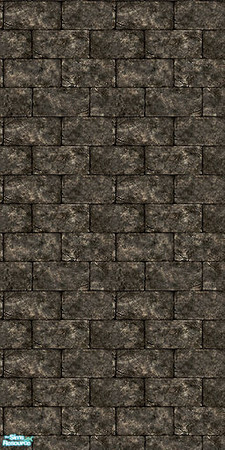 Sims 2 — Charcoal Brick by Halfcreek — created by Halfcreek