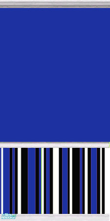 Sims 2 — Funky Stripes Wall Set 2 - Black Blue White Stripe BT by Gumby_Girl — Black, blue and white striped wallpaper.