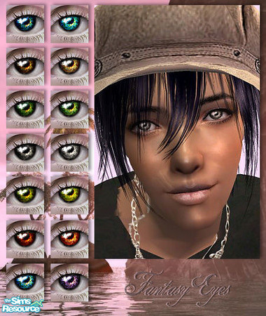 Sims 2 — Fantasy Eyes by Shojoangel — The set have included 14 eye colours.