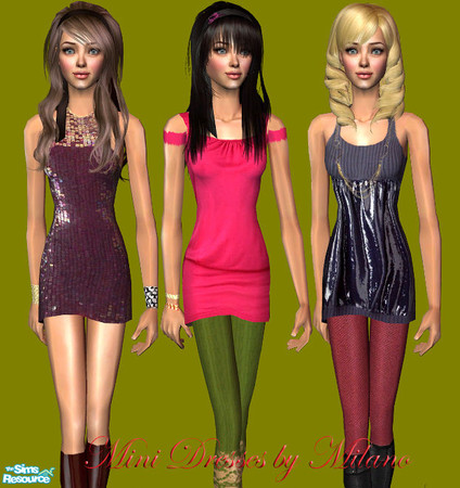 Sims 2 — Mini Dresses by milanokat — Enjoy!