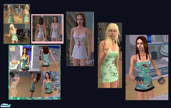 Sims 2 — Fancy Everyday Set by w33n4r — This is my first set, consisting of 3 very different dresses all using the