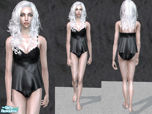Sims 2 — Bedgown -  Black by Real_Jadey — Sweet dreams