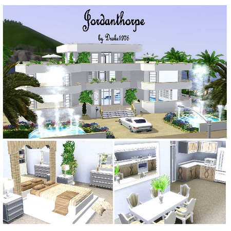 Sims 3 — Jordanthorpe by Drake19762 — Four bedroomed villa with indoor swimming pool. Fully furnished.
