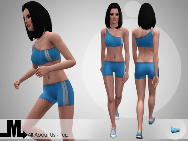 Sims 3 — All About Us - Top by miraminkova — Look beautiful even when you sport.