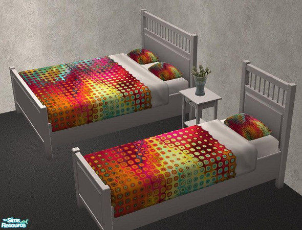 Sims 2 — 10 Colorful Bedding Set - 2 by TheNinthWave — Colorful bedding #2.