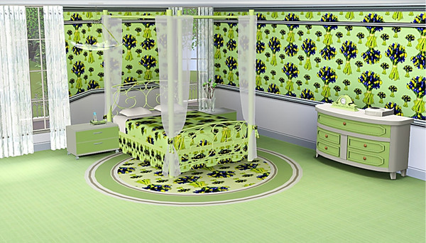 Sims 3 — marcorse_bunch of spring pattern by marcorse — Bright bunches of spring flowers - yellow tulips and blue dutch