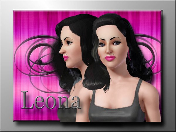 Sims 3 — Leona by fantasticSims — Lifetime Wish- Descendant of da Vinci. Faves -Hot pink, Cookies, Electronica. Traits -