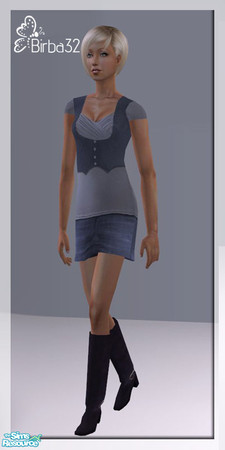Sims 2 — Birba32 [fae] Casual jeans - Skirt by Birba32 — 