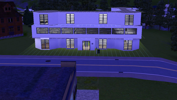 Sims 3 — Modern Mansion by iluvcoke12342 — 1st Floor: Stage,Bar,Study. 2nd Floor: Kitchen,Dance Floor, Living Room, Games