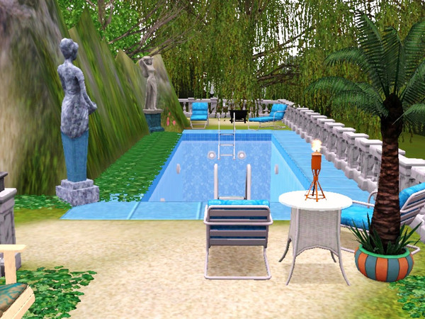 Sims 3 — Outdoor Paradise by Denise_Designs — It started out as a modern home that went wrong on so many levels. Too many