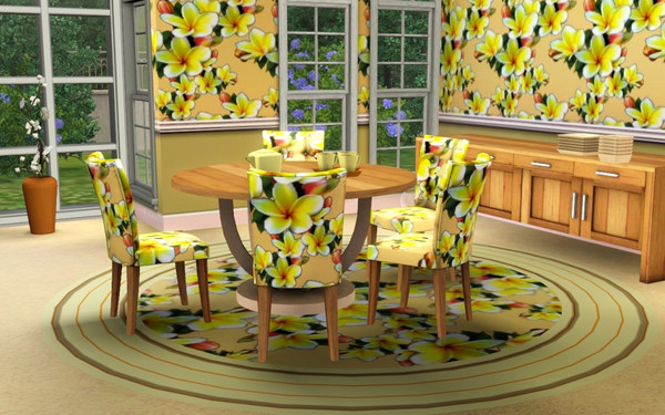 Sims 3 — marcorse_plumeria pattern by marcorse — The wonderfully scented, waxy flowers of the yellow Plumeria were used