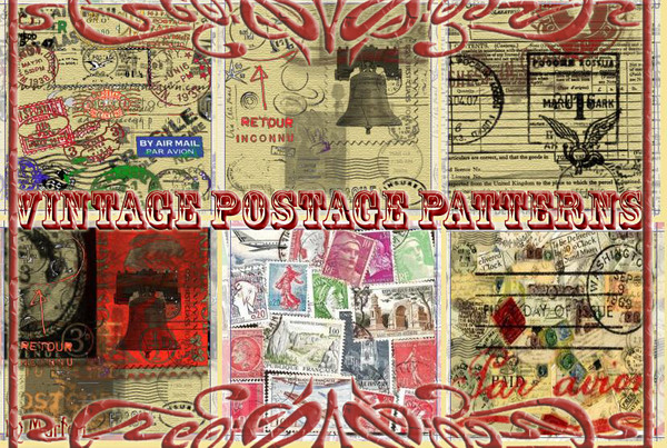 Sims 3 — Vintage Postage Patterns -- REQUEST by murfeel — A little birdie told me that postage stamp patterns were