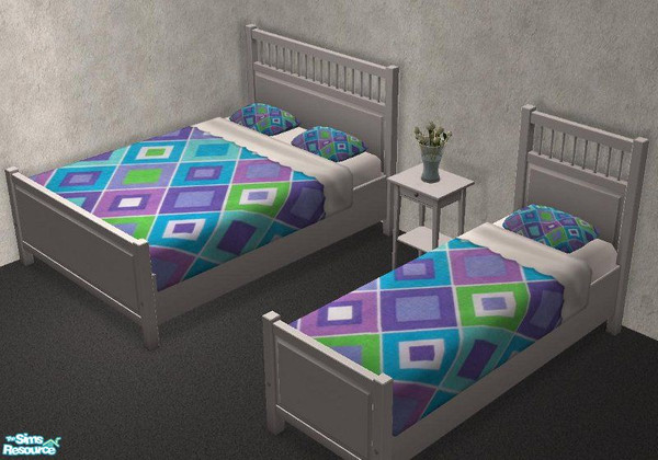 Sims 2 — Cutesy Bedding Set (20 Beddings) - 1 by TheNinthWave — Cutesy Bedding #1.