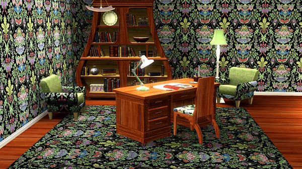 Sims 3 — marcorse_grandeurpattern by marcorse —  Mutlcicoloured heraldic motifs form the basis of this grandest of grand