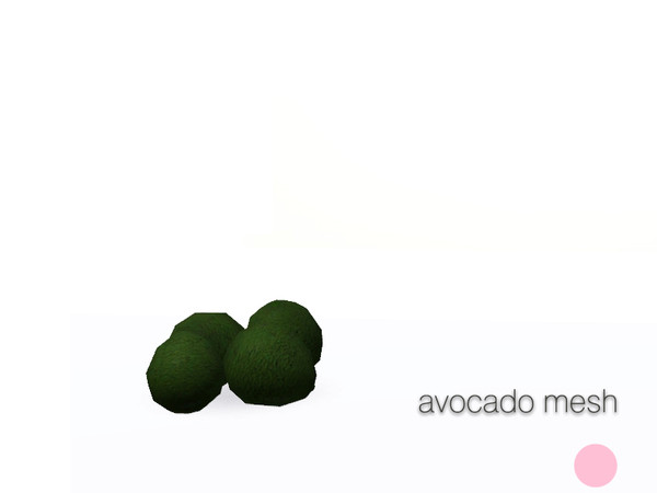 Sims 3 — Thick Skin Avocado Mesh by DOT — Thick Skin Avocado Mesh Sims 3 by DOT of The Sims Resource