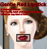 Sims 3 — Gentle Red Lipstick by helda12345 — ~~~NOTE~~~ You can't change the actual colour of the lipstick, it must be