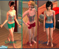 Sims 2 — Red, blue & green sleepwear for teens by HellBreaksLoose — A set of sleepwear for teens. Red, green, and