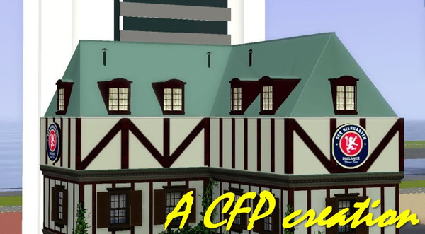 Sims 3 — Restaurant German Beer Hall Steep Roof by carlosfilipepedro — German beer hall steep roof by Carlos @ S.I.M.S.
