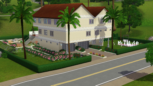 Sims 3 — Modern Beach Home 2.0 by Phathum6900 — This wonderful Beach home consists of 2 bedrooms, 4 bathrooms, living