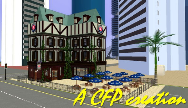 Sims 3 — Restaurant German Beer Hall by carlosfilipepedro — Der Biergarten German beer hall as a rabbit hole by Carlos @