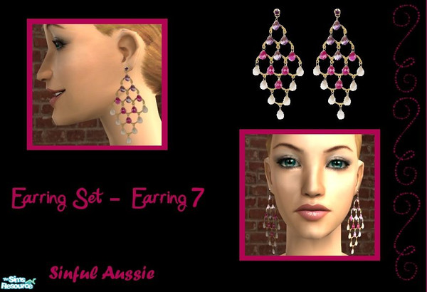 Sims 2 — Earring Set - 7 by sinful_aussie — 