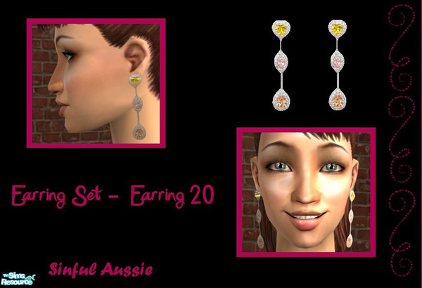 Sims 2 — Earring Set - 20  by sinful_aussie — 