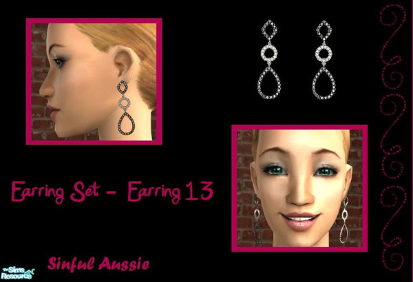 Sims 2 — Earring Set - 13 by sinful_aussie — 